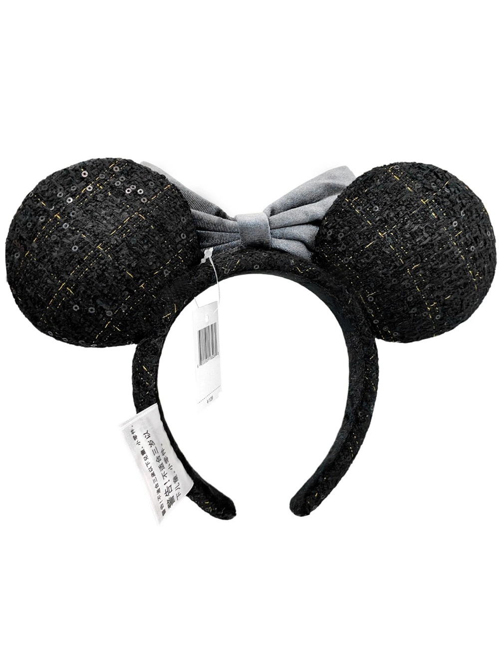 NWT DISNEY PARKS Japan Tokyo Disney Resort Black Bow Mickey Minnie Ears Headband - Picture 3 of 11
